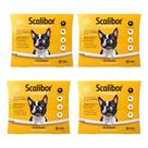 Kit 4 Coleira Scalibor Pequena 48cm Cães Leishmaniose Antipulgas Carrapatos