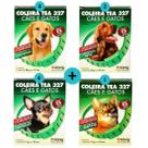 Kit 4 Coleiras G+2 Coleiras M+4 Coleiras P+1 Coleira Gatos Contra Pulgas e Carrapatos- Konig