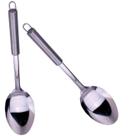 Kit 4 Colher p/ arroz inox Cozinha Restaurante Buffet Hotel