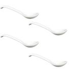 Kit 4 Colheres Porcelana para Sobremesa Sal Açúcar Café 11cm