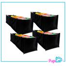 Kit 4 colmeias organizadoras p 10x12x35 tnt preto - pupilar Kit 4 colmeias organizadoras p 10x12x35 tnt preto - pupilar