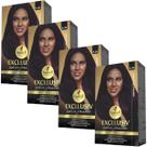 Kit 4 Coloração Creme Permanente Excllusiv Color Pratic Marsala Profundo 6.26 Haskell