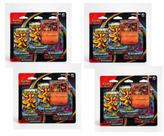 Kit 4 Combos com 3 Pacotes Booster Megaevolução Pokemon