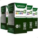 Kit 4 Complexo B 240 Capsulas Vitaminas B1 B2 B3 B5 B6 Minerais Suplemento Comprimidos Natunéctar