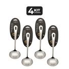 Kit 4 concha terrina inox 20 cm