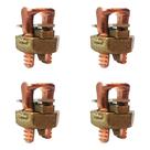 Kit 4 conector bimetalico split bolt parafuso fendido 16mm mci