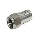 Kit 4 Conector Fêmea De Crimpar Rg6 Para Cabo Coaxial