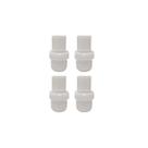 Kit 4 Conector Macho Nylon Para Mangueira De 1/4 Rosca 1/4