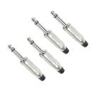 Kit 4 conector plug santo angelo p10 mono niquelado sa2x
