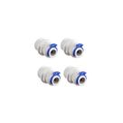 Kit 4 Conector Reto Mangueira 1/4 Rosca 1/4 Engate Rápido