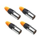 Kit 4 Conector RJ45 Macho Tipo Canon À Prova D'Água Para Painel De LED Outdoor SK-RJ45W Skypix Kit 4 Conector RJ45 Macho Tipo Canon À Prova D'Água Para Painel De LED Outdoor SK-RJ45W Skypix