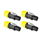 Kit 4 Conector Speakon Macho 4 Vias De Linha Resistente Com Trava FL4P Santo Angelo Kit 4 Conector Speakon Macho 4 Vias De Linha Resistente Com Trava FL4P Santo Angelo