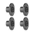 Kit 4 Conector Speakon Painel Redondo Com Trava Metalica Fêmea 4 Polos RP017 Roxtone