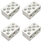 Kit 4 Conectores De Porcelana Cerâmica Chuveiro Tripolar10mm