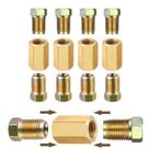 Kit 4 conectores tubo mangueira freio moto carro 3/16" Kit 4 conectores tubo mangueira freio moto carro 3/16"