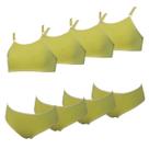 Kit 4 Conjunto Calcinha e Sutiã sem Bojo Infantil Algodão Tamanho:GCor:Amarelo Kit 4 Conjunto Calcinha e Sutiã sem Bojo Infantil Algodão Tamanho:GCor:Amarelo