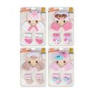 Kit 4 conjunto enxoval toca luva e meia recem nascido meninas bebê, material premium, conforto e maciez Kit 4 conjunto enxoval toca luva e meia recem nascido meninas bebê, material premium, conforto e maciez