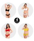 Kit 4 Conjunto IMI Lingerie Em Renda Fio Duplo Galisteu