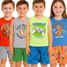 Kit 4 Conjunto Infantil Menino de Regata + Bermuda