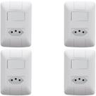 Kit 4 Conjunto Interruptor Paralelo + Tomada 20a Tramontina