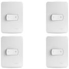 Kit 4 Conjunto Interruptor Simples Bipolar 25a Schneider
