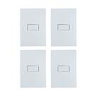 Kit 4 Conjunto Interruptor Simples Ilumi Branco 10A Kit 4 Conjunto Interruptor Simples Ilumi Branco 10A