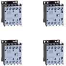 Kit 4 Contator Mini 10a WEG 4 NA 190V/220V CWCA0-40-00V26