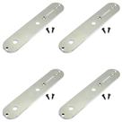 kit 4 Control Plate guitarra telecaster placa cromada