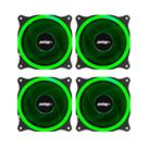 Kit 4 Cooler Fan HQ Reinforced 15 Leds Para Gabinete 120mm