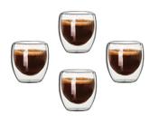 Kit 4 Copo Duo De Vidro Camada Dupla Shot Chá Suco Café 80ml Americano Shot Termico Jogo Drinks Kit 4 Copo Duo De Vidro Camada Dupla Shot Chá Suco Café 80ml Americano Shot Termico Jogo Drinks