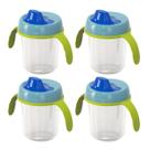 Kit 4 Copo Infantil Criança Bebe Transição 350ml Com Alças