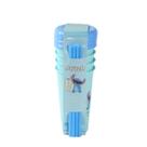 Kit 4 copos com canudo stitch disney bpa free miniso