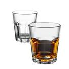 Kit 4 Copos de Dose/Shot Tequila 50ml Bebidas Bar Vidro Canelado Gibraltar LotusGlass