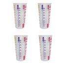 Kit 4 Copos de Plástico Medidor Dosador 500ML 3205-JAGUAR