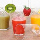 Kit 4 Copos Resistentes de Vidro Transparente Suco 200ML