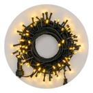 Kit 4 Cordão 100 Led Fixo Branco Morno Fio Verde Blindado 220v