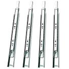 Kit 4 Corrediça Telescópica Trilho S42 250mm Larga