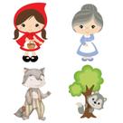 Kit 4 Cortador Modular Chapeuzinho Vermelho 8CM