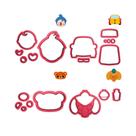Kit 4 Cortadores Circo Carro Elefante Urso Plim Plim Kit 4 Cortadores Circo Carro Elefante Urso Plim Plim