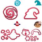 Kit 4 Cortadores Moana Logo Hey Hey Onda Kit 4 Cortadores Moana Logo Hey Hey Onda
