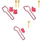 Kit 4 Cortadores Páscoa Stick Coelhos Cenouras Coração