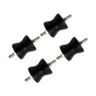 Kit 4 Coxim Borracha Motor Compressor N 1 Parafuso 1/4