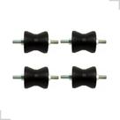 Kit 4 Coxim Borracha Motor Compressor N 2 Parafuso 3/8