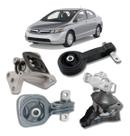 Kit 4 Coxim Motor Cambio Automático New Civic 2007 A 2011