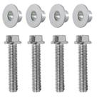 Kit 4 coxim parafusos cromados buchas fixação paralama dianteiro YBR125 Factor YBR150 Factor YS150 Fazer