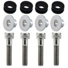 Kit 4 coxim parafusos inox buchas fixação paralama dianteiro CG125 CG150 CG160 Fan Titan CBX250 CB250F Twister CB300