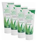 Kit 4 Creme Dental Forever Natural Sem Fluor (aloe Vera)