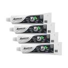 Kit 4 Cremes Dentais Clareador Sorriso Carvão Ativado 140g