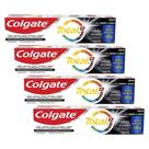 Kit 4 Cremes Dentais Colgate Total Carvão Ativado 180g