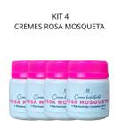 Kit 4 Cremes Hidratantes Rosa Mosqueta 50g Nativa Brasil